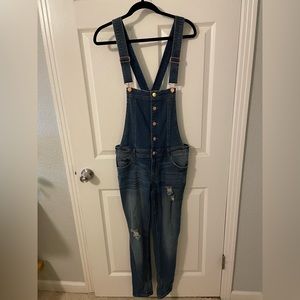 Women’s denim overalls, love Fire